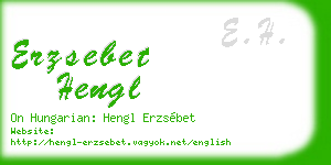 erzsebet hengl business card